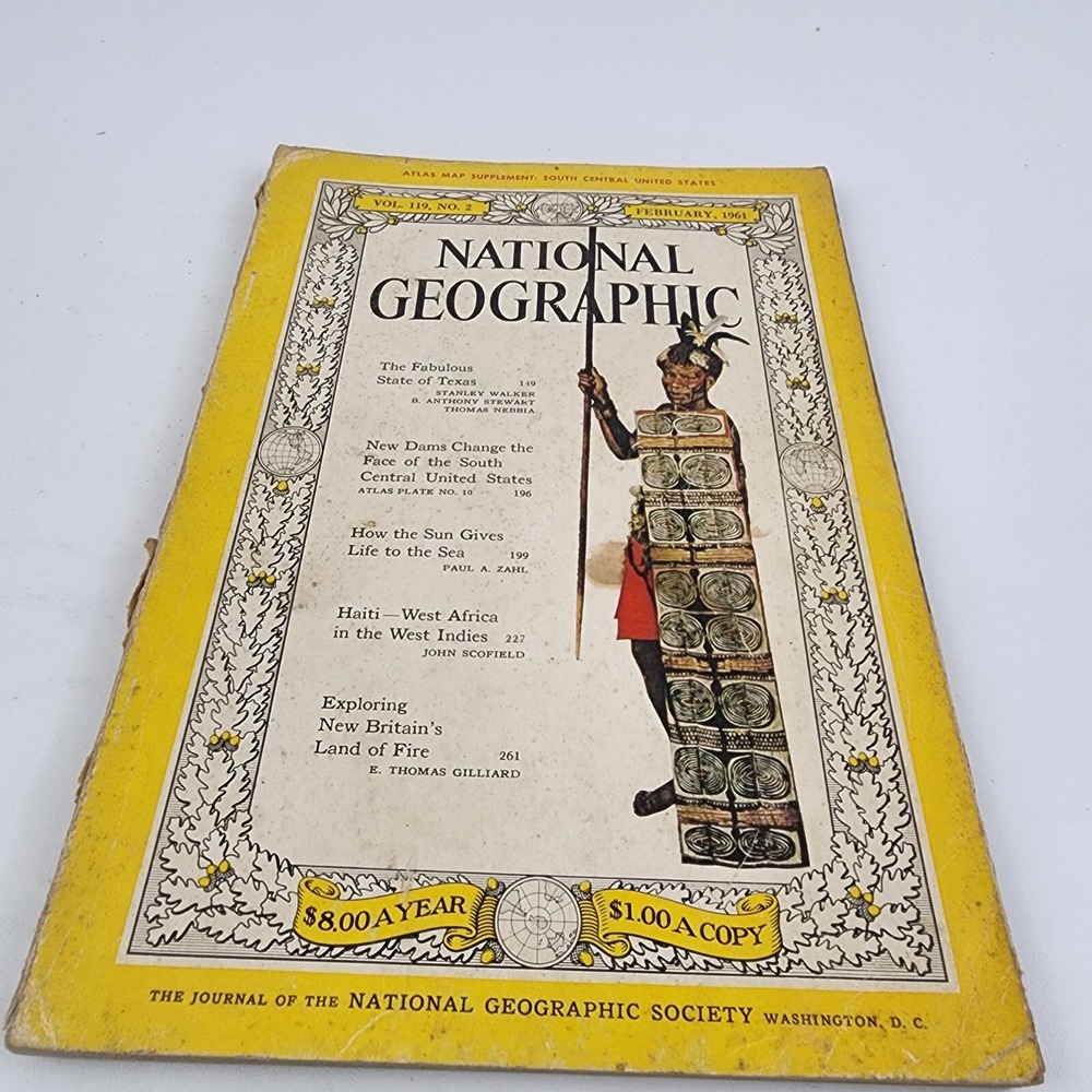 National Geographic Magazine February 1961 No Insert